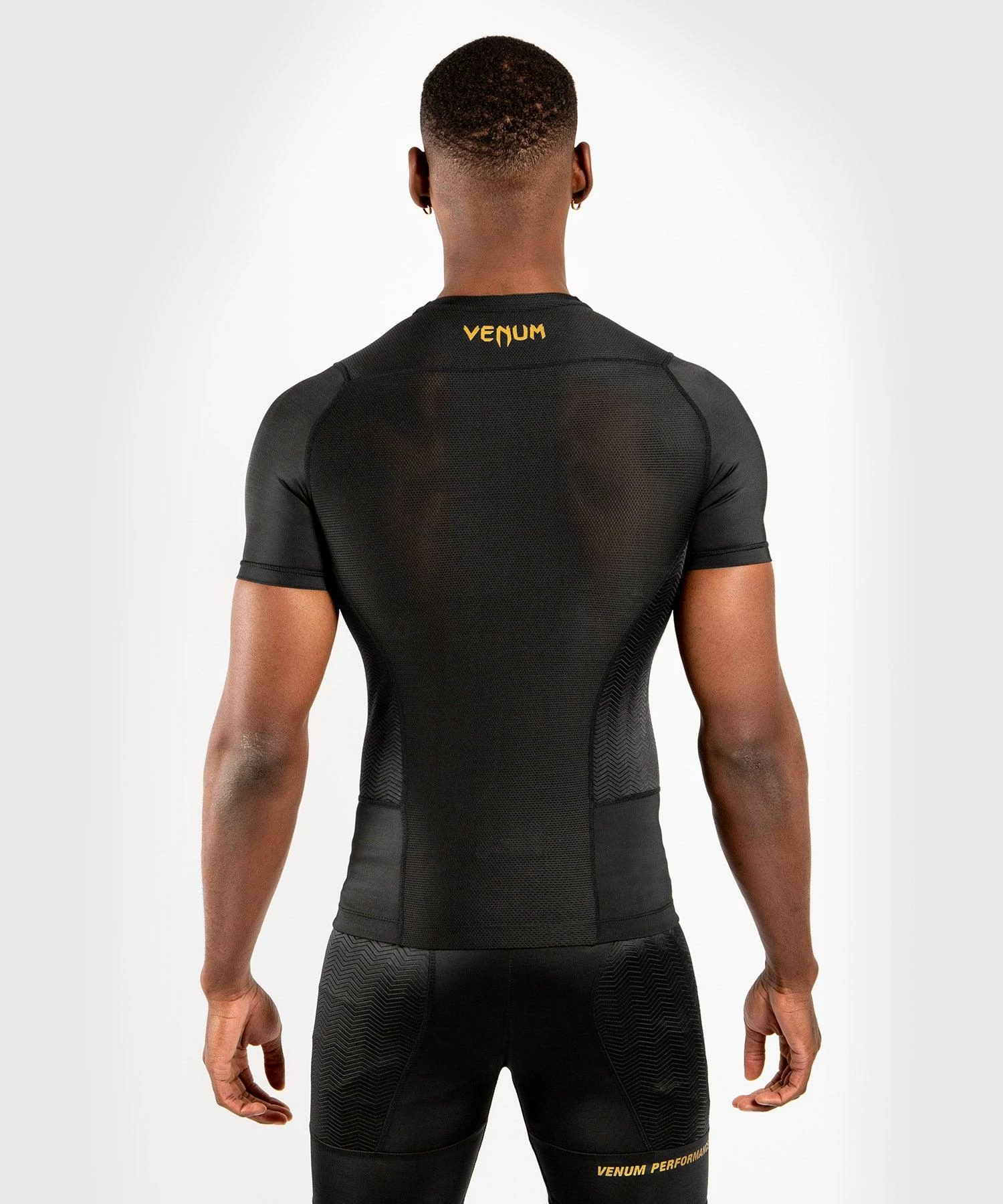 Venum G-Fit Rashguard - Short Sleeves - Black/Gold - Bilde 2