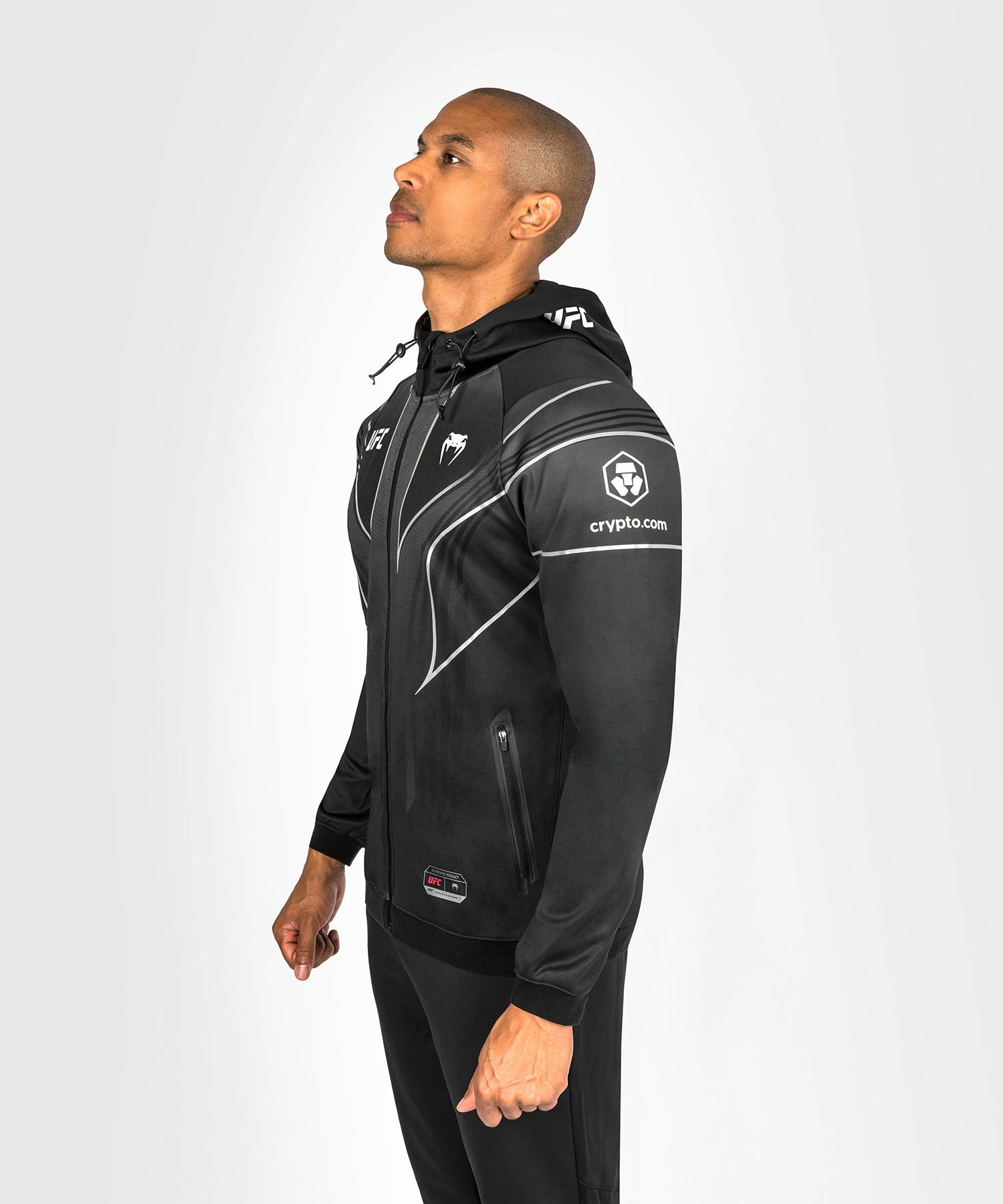 UFC Venum Personalized Authentic Fight Night 2.0 Men's Walkout Hoodie - Black 6 UFC Venum Personalized Authentic Fight Night 2.0 Men's Walkout Hoodie - Black - Bilde 4