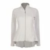 Sofibella Women’s Peplum Tennis Jacket (White) -Boxing Elegant Butikk 1651 white front 1000 1000