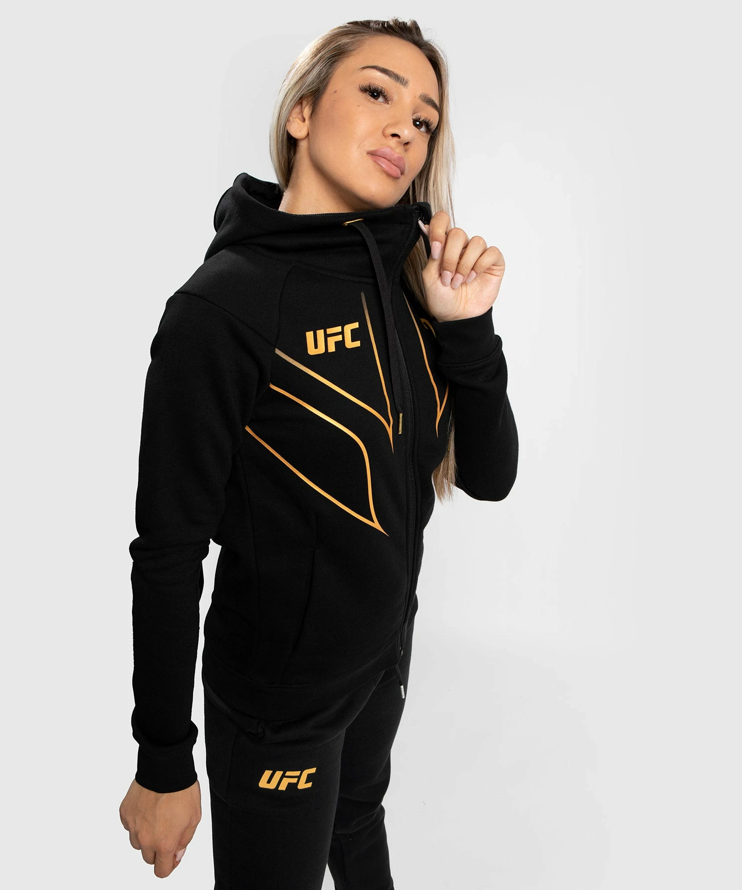 UFC Venum Fight Night 2.0 Replica Women's Full Zip Hoodie - Champion 4 UFC Venum Fight Night 2.0 Replica Women's Full Zip Hoodie - Champion - Bilde 2