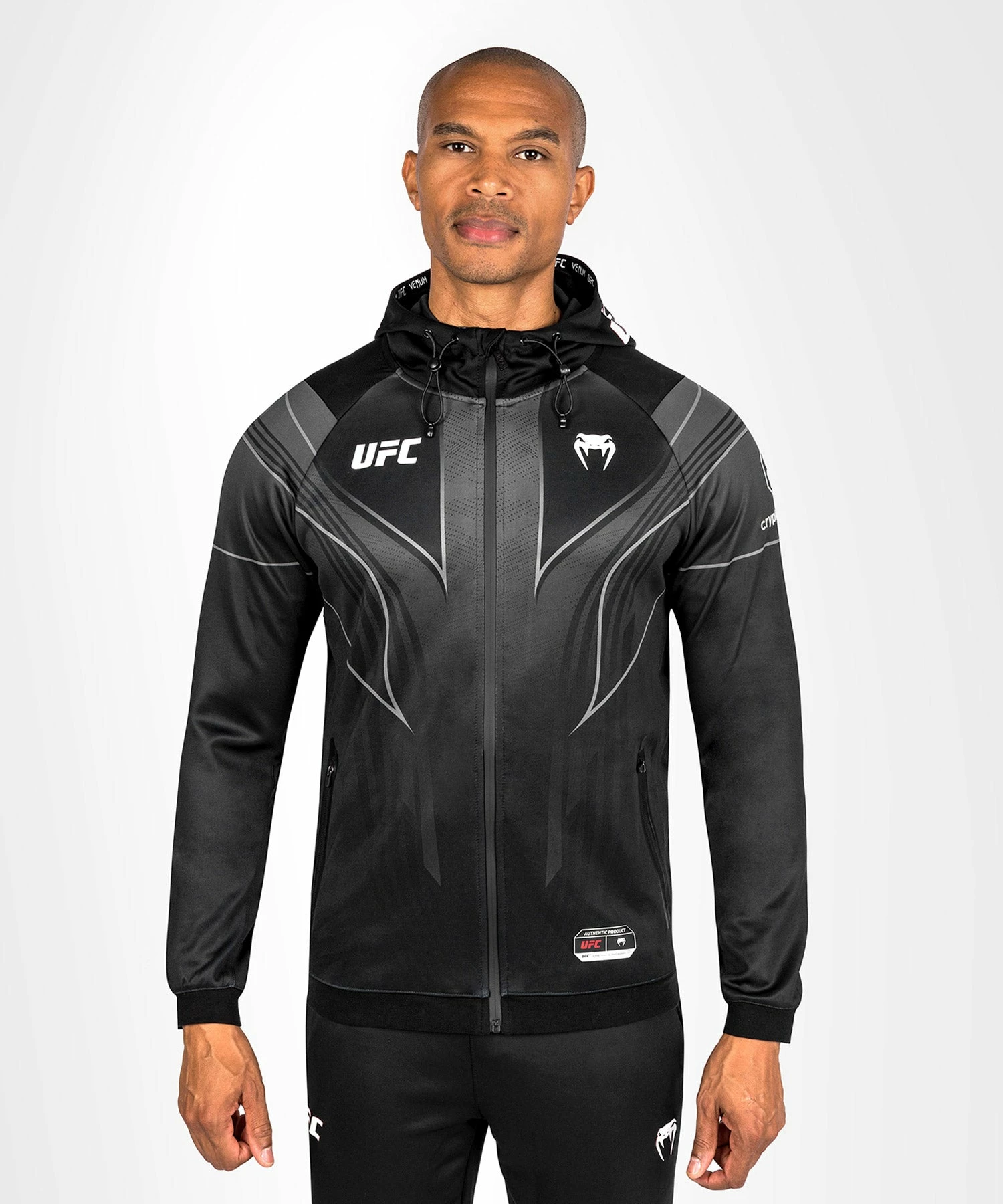 UFC Venum Personalized Authentic Fight Night 2.0 Men's Walkout Hoodie - Black 7 UFC Venum Personalized Authentic Fight Night 2.0 Men's Walkout Hoodie - Black - Bilde 5