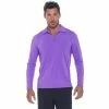 BloqUV Men’s UPF 50+ Long-Sleeve Collared Shirt (Purple)
