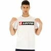 Lotto Men’s Logo Tee (Bright White) -Boxing Elegant Butikk 213456 0f1 lotto mens logo tennis tee bright white 1000 1000
