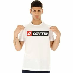 Lotto Men’s Logo Tee (Bright White)