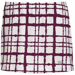 DUC Chaos Women’s Power Skirt (White/ Maroon)