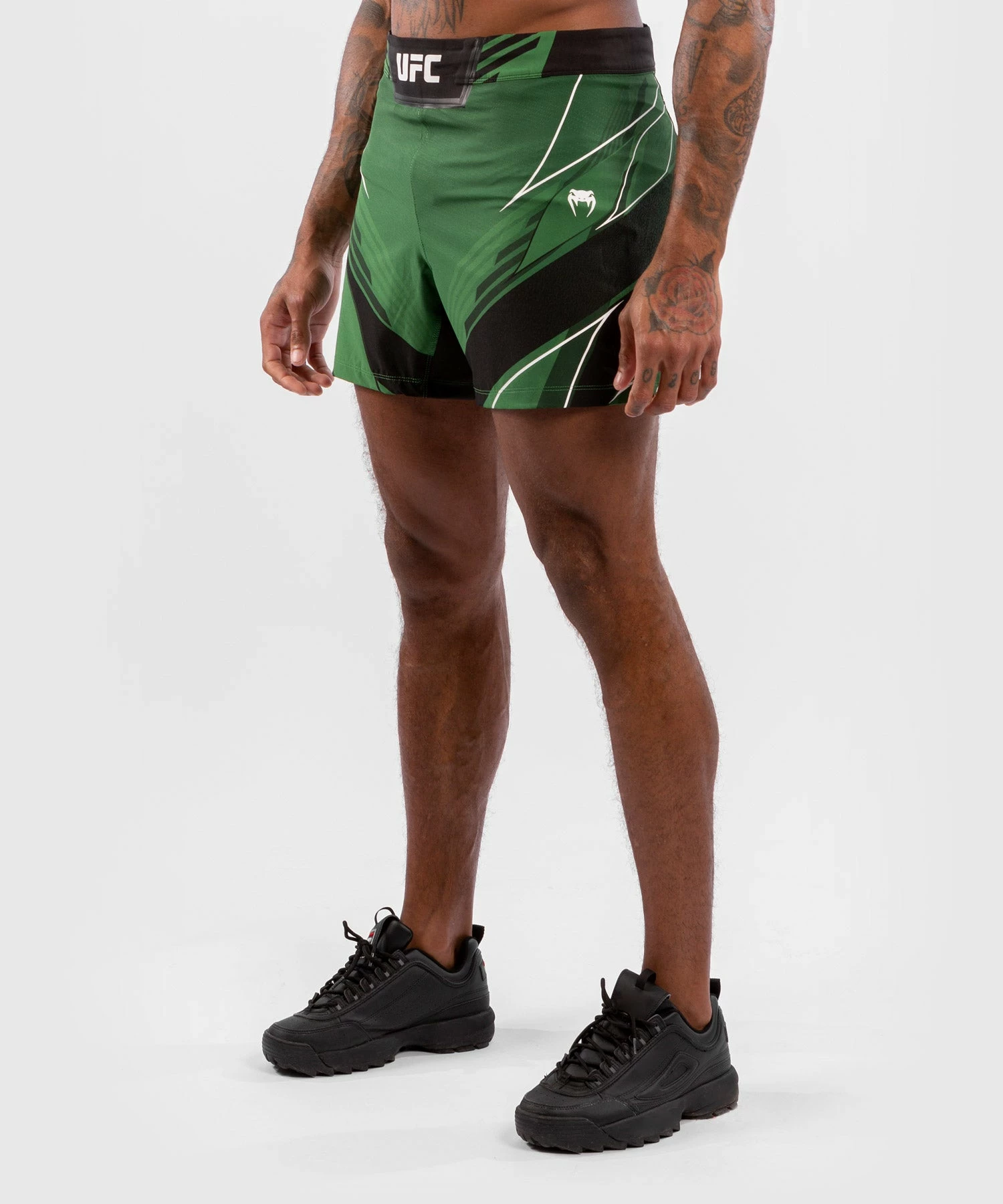 UFC Venum Authentic Fight Night Men's Shorts - Short Fit - Green 5 UFC Venum Authentic Fight Night Men's Shorts - Short Fit - Green - Bilde 3