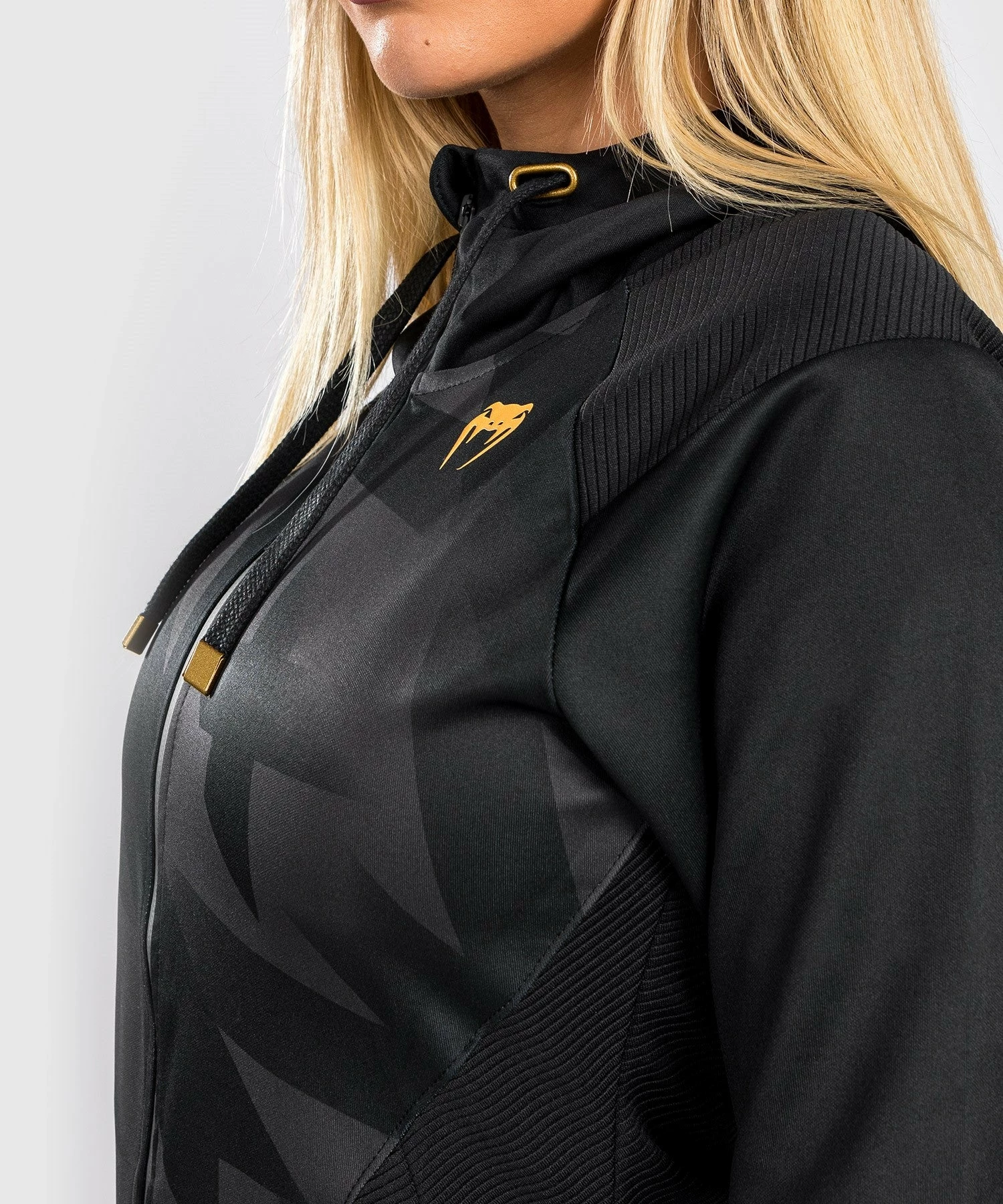 Venum Razor Hoodie - For Women - Black/Gold 12 Venum Razor Hoodie - For Women - Black/Gold - Bilde 10