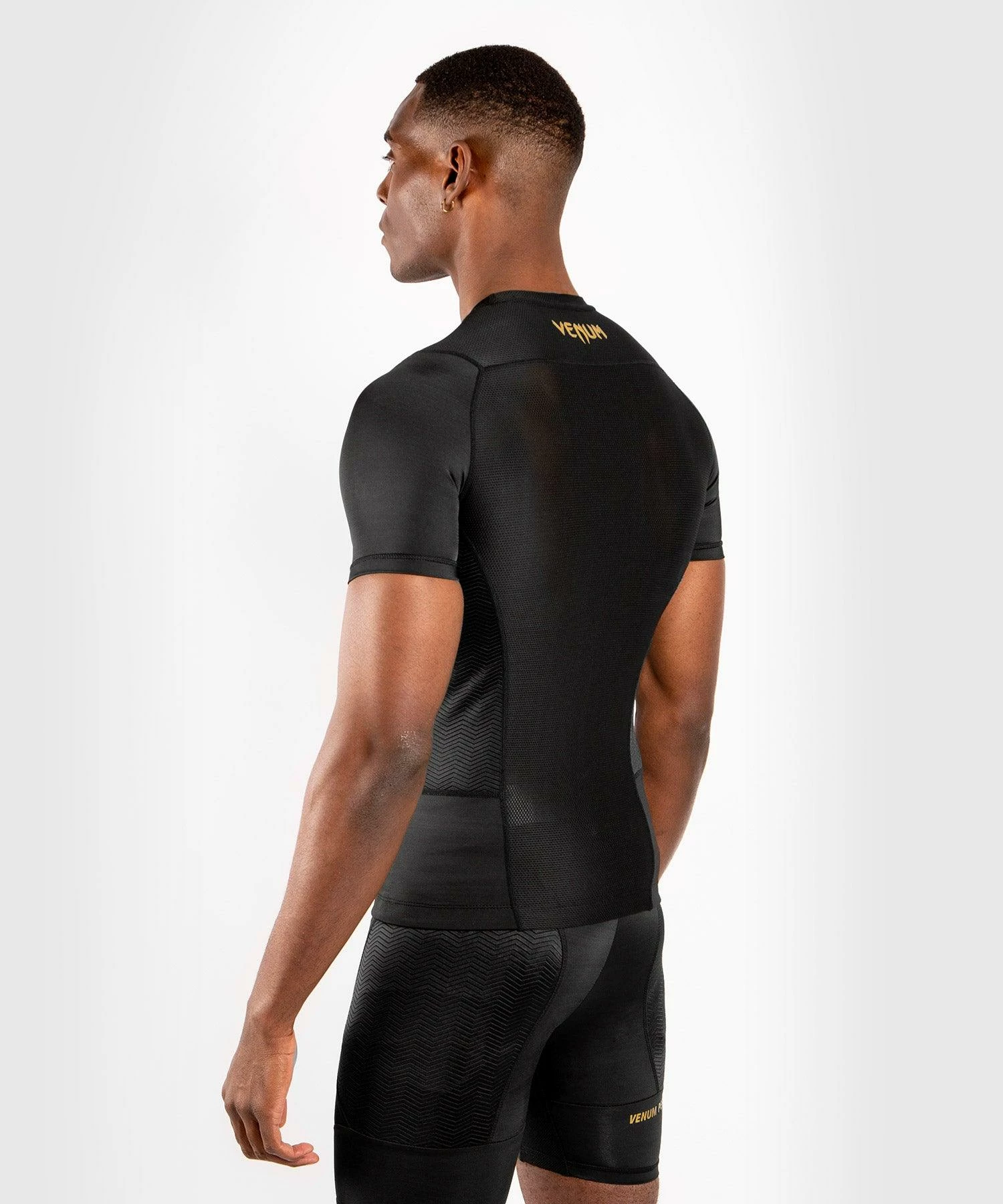 Venum G-Fit Rashguard - Short Sleeves - Black/Gold - Bilde 4
