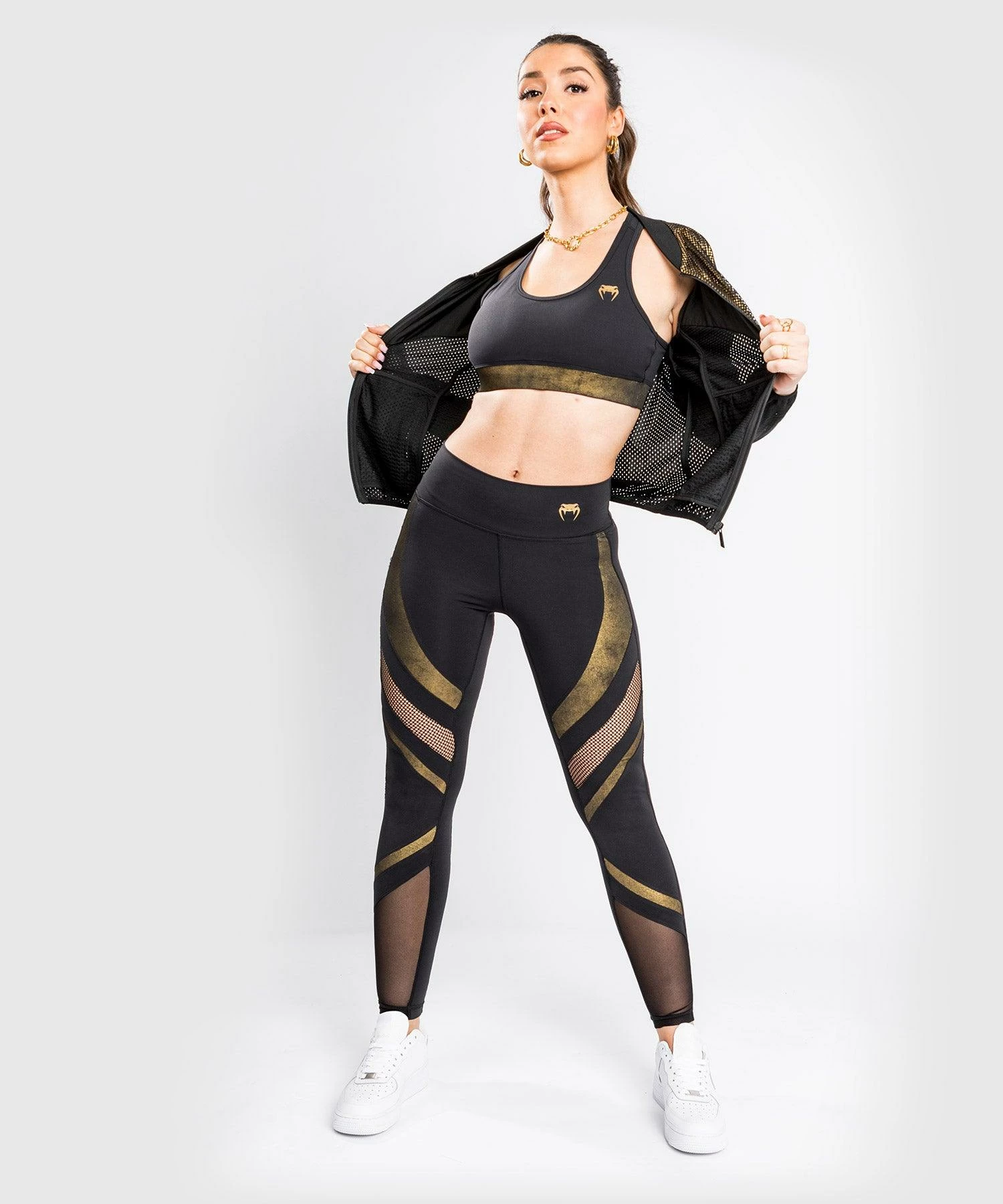 Venum Lightning Leggings 7/8 - For Women - Black/Gold 3 Venum Lightning Leggings 7/8 - For Women - Black/Gold