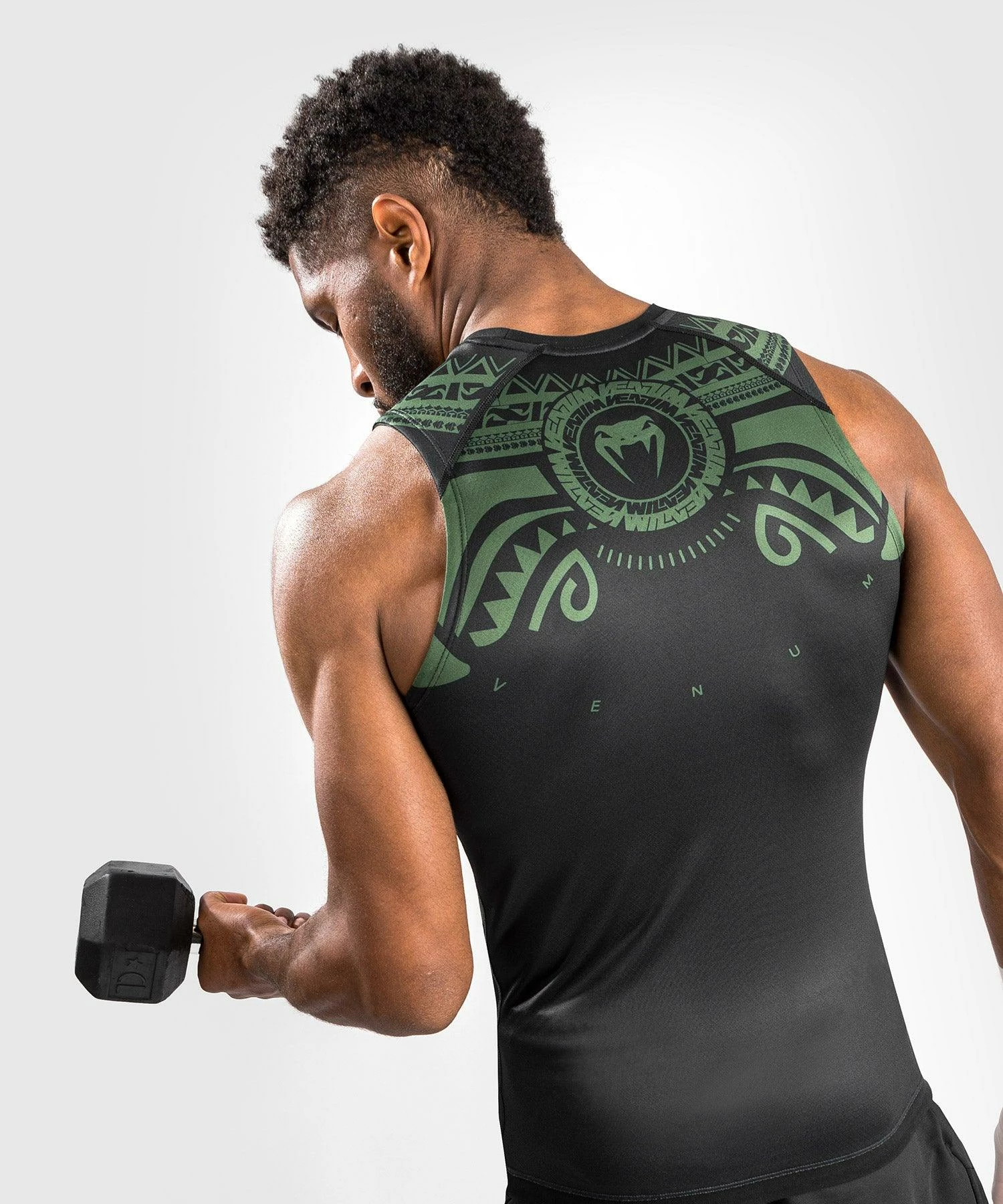 Venum Nakahi Rashguard - Sleeveless - Black/Khaki 5 Venum Nakahi Rashguard - Sleeveless - Black/Khaki - Bilde 3