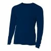 A4 Men’s Performance Long Sleeve Crew (Navy) -Boxing Elegant Butikk 4996 fl1 1000 1000