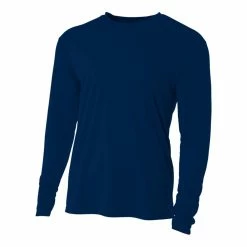 A4 Men’s Performance Long Sleeve Crew (Navy)
