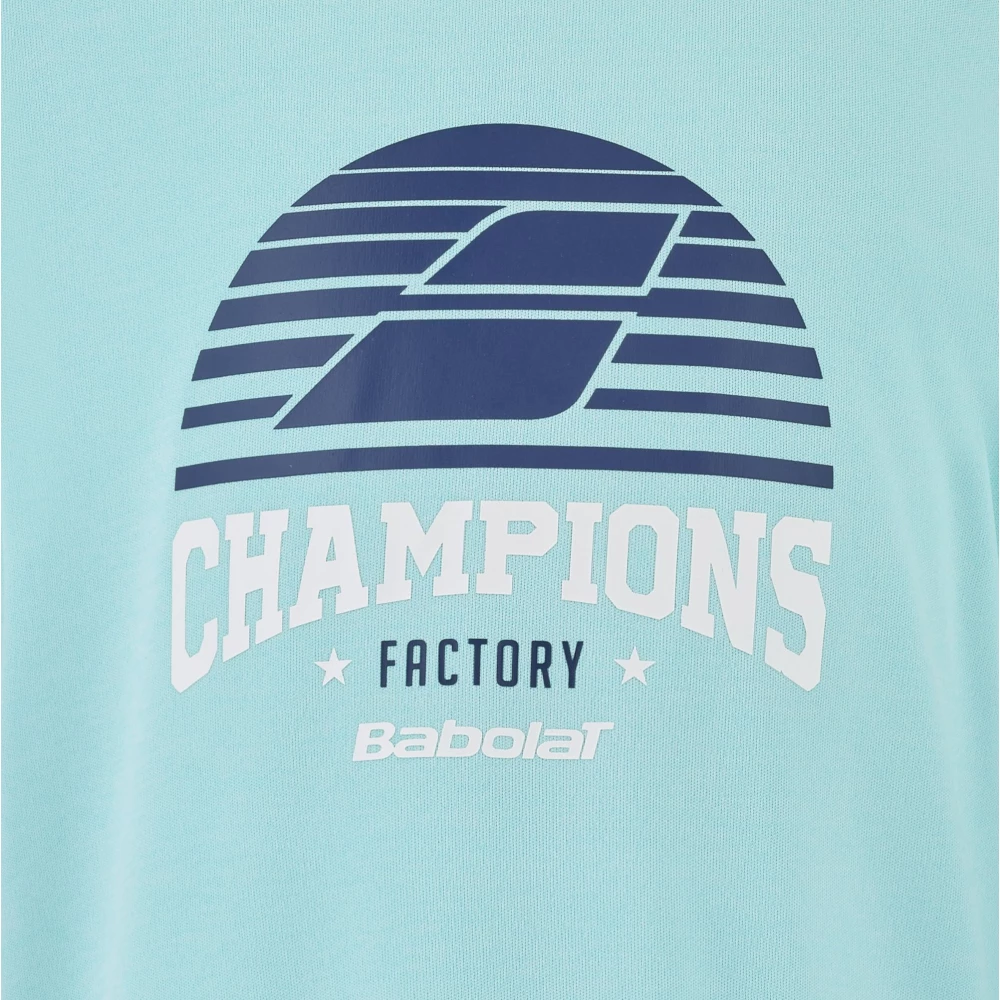 Babolat Boy’s Exercise “Champion Factory” Graphic Tennis Tee (Angel Blue Heather) - Bilde 3