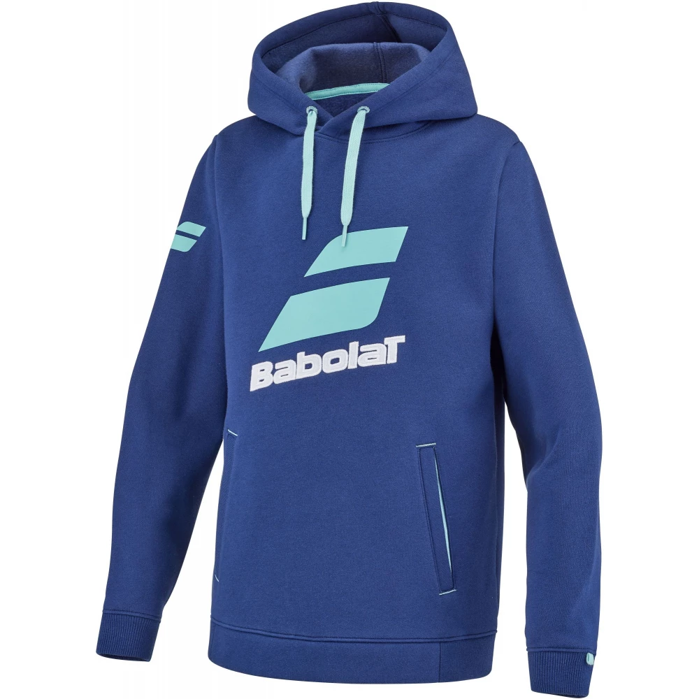 Babolat Juniors Exercise Hooded Tennis Training Sweatshirt (Estate Blue) - Bilde 3