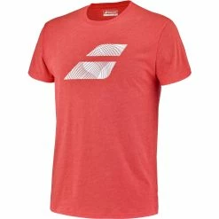 Babolat Men’s Exercise Big Flag Crew Neck Tennis Training Tee (Poppy Red Heather) -Boxing Elegant Butikk 4MS23442 5054 Babolat Mens Exercise Big Flag Crew Neck Tennis Training Tee Poppy Red Heather c 1000 1000