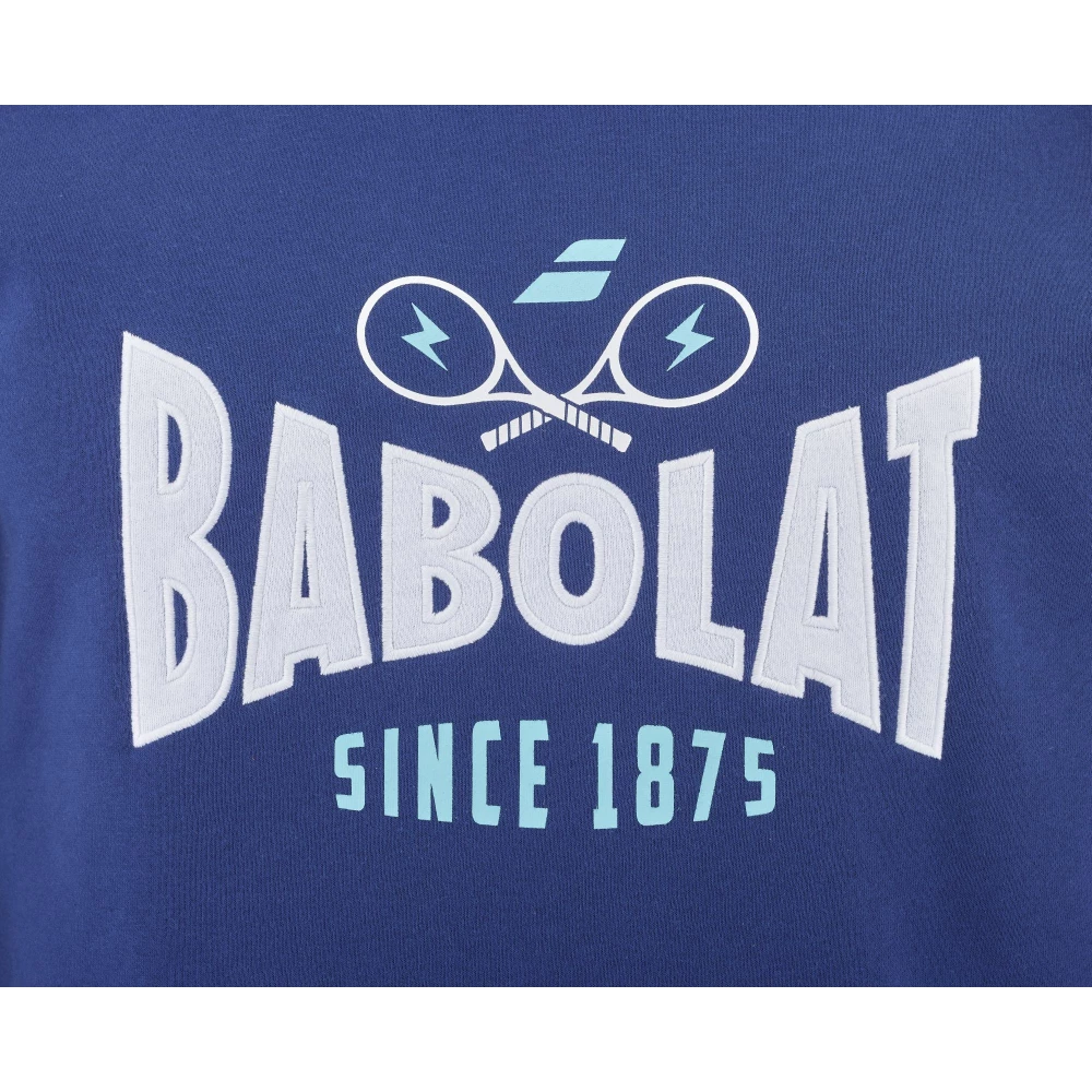 Babolat Men’s Exercise Hooded Tennis Training Sweatshirt (Estate Blue) 5 Babolat Men’s Exercise Hooded Tennis Training Sweatshirt (Estate Blue) - Bilde 3