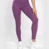 Venum Essential Performance Leggings - Dusky Orchid/Brushed Silver