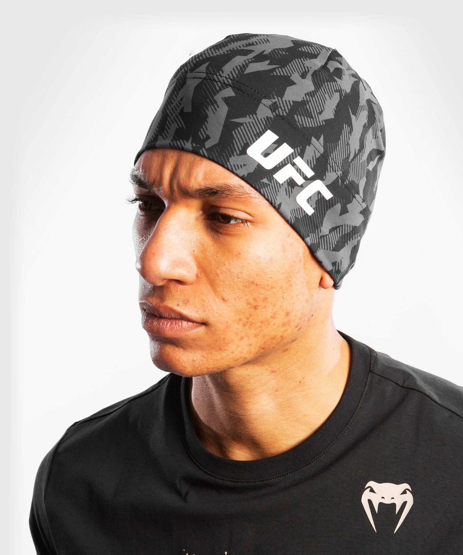 UFC Venum Authentic Fight Week Unisex Performance Beanie - Black 3 UFC Venum Authentic Fight Week Unisex Performance Beanie - Black