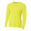 A4 Men’s Performance Long Sleeve Crew (Safety Yellow)