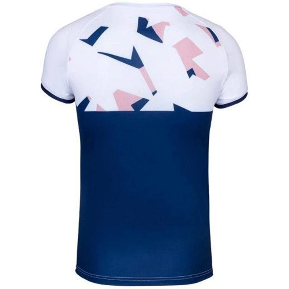 Babolat Girls Compete Cap Sleeve Tennis Top With Performance Polyester (White/Estate Blue) 4 Babolat Girls Compete Cap Sleeve Tennis Top With Performance Polyester (White/Estate Blue) - Bilde 2