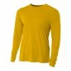 A4 Men’s Performance Long Sleeve Crew (Gold) -Boxing Elegant Butikk 5429 fl1 1000 1000