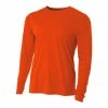 A4 Men’s Performance Long Sleeve Crew (Orange) -Boxing Elegant Butikk 5494 fl1 1000 1000