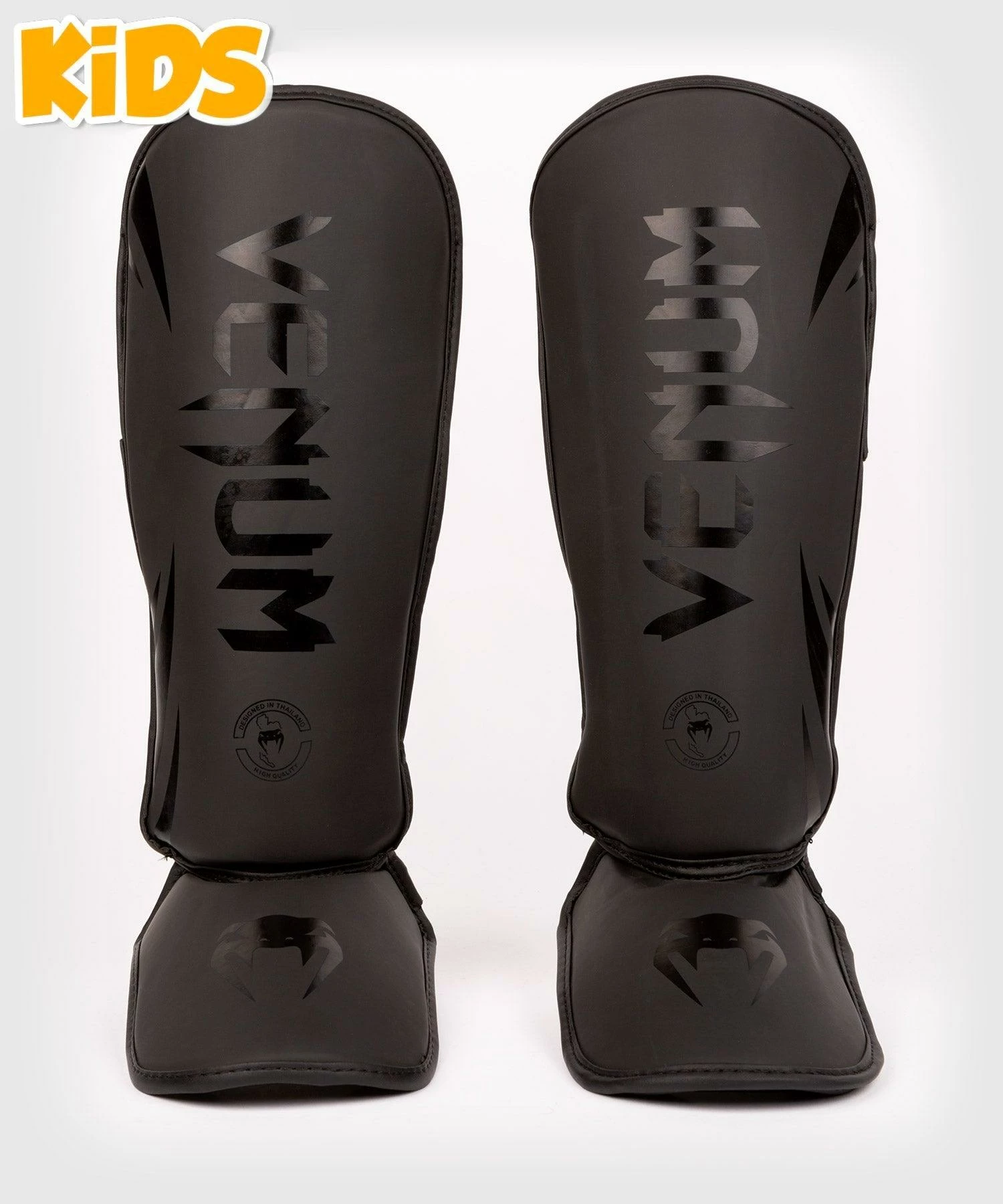 Venum Challenger Kids Shin Guards - Black/Black 3 Venum Challenger Kids Shin Guards - Black/Black