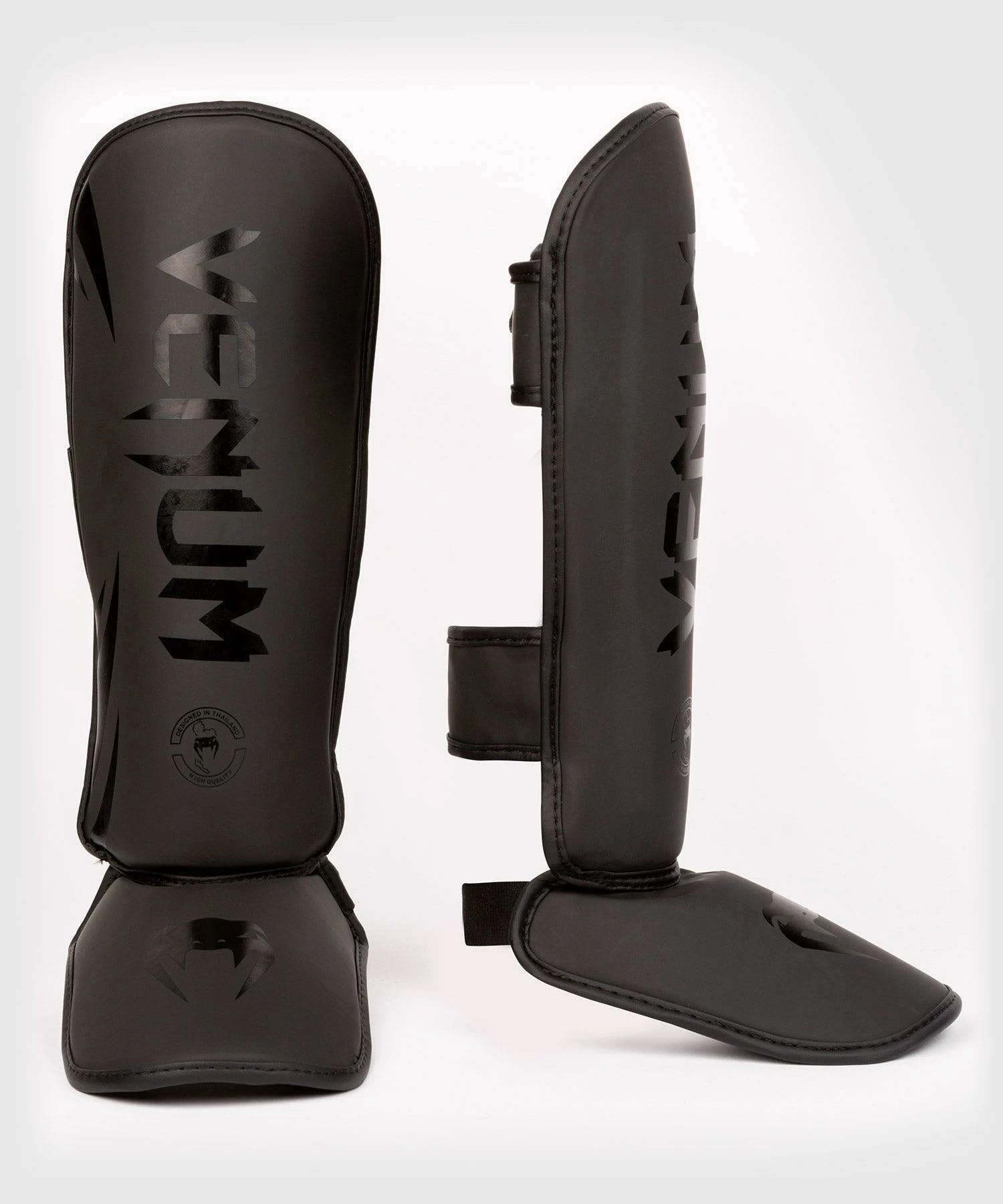 Venum Challenger Kids Shin Guards - Black/Black 4 Venum Challenger Kids Shin Guards - Black/Black - Bilde 2
