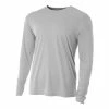 A4 Men’s Performance Long Sleeve Crew (Silver) -Boxing Elegant Butikk 6061 fl1 1000 1000