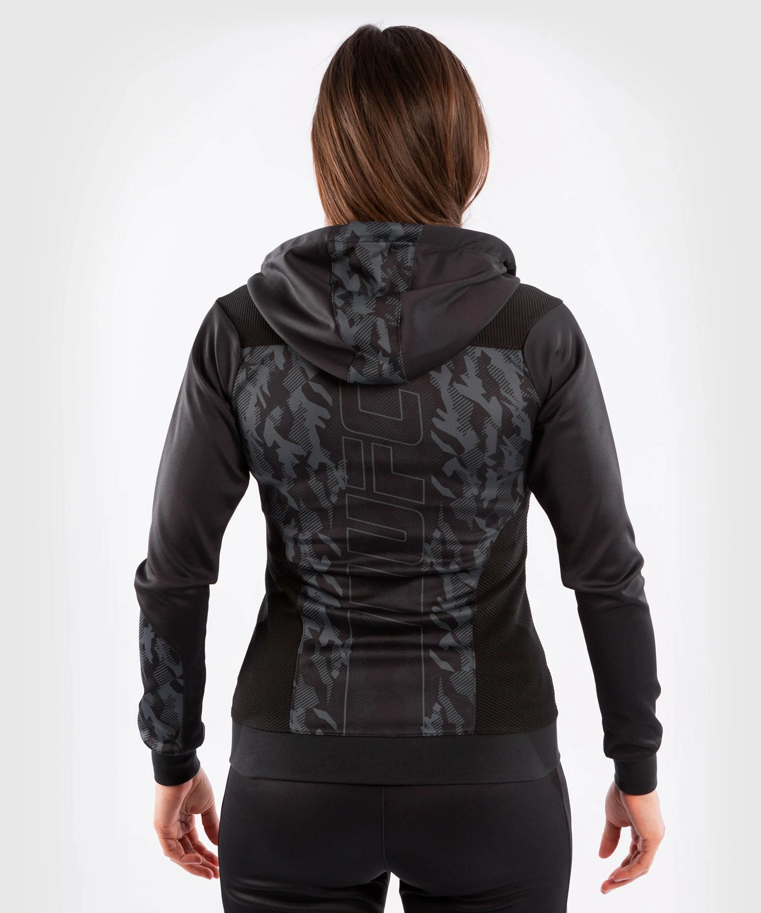 UFC Venum Authentic Fight Week Women's Zip Hoodie - Black 4 UFC Venum Authentic Fight Week Women's Zip Hoodie - Black - Bilde 2