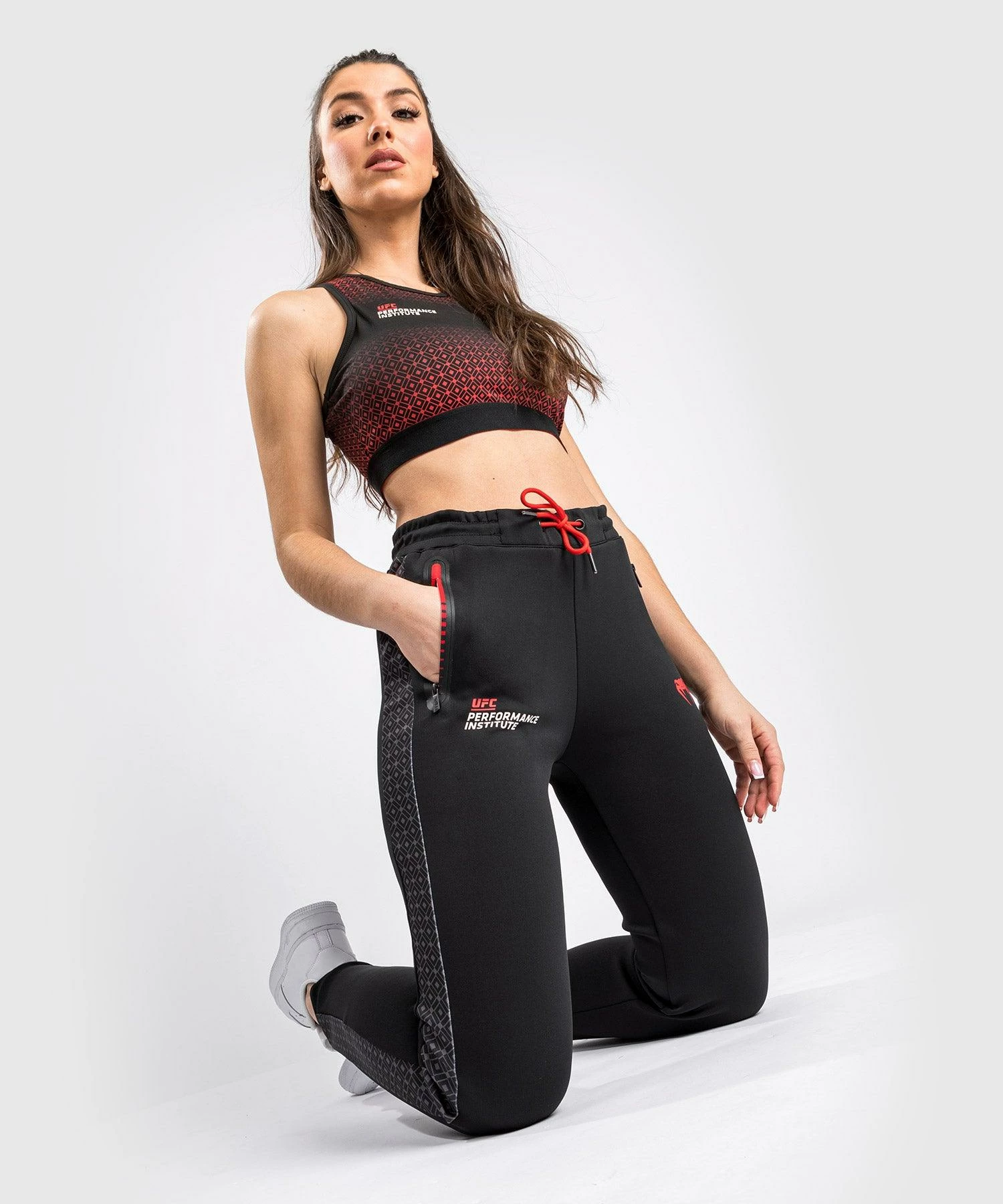 UFC Venum Performance Institute Joggers - For Women - Black/Red - Bilde 4