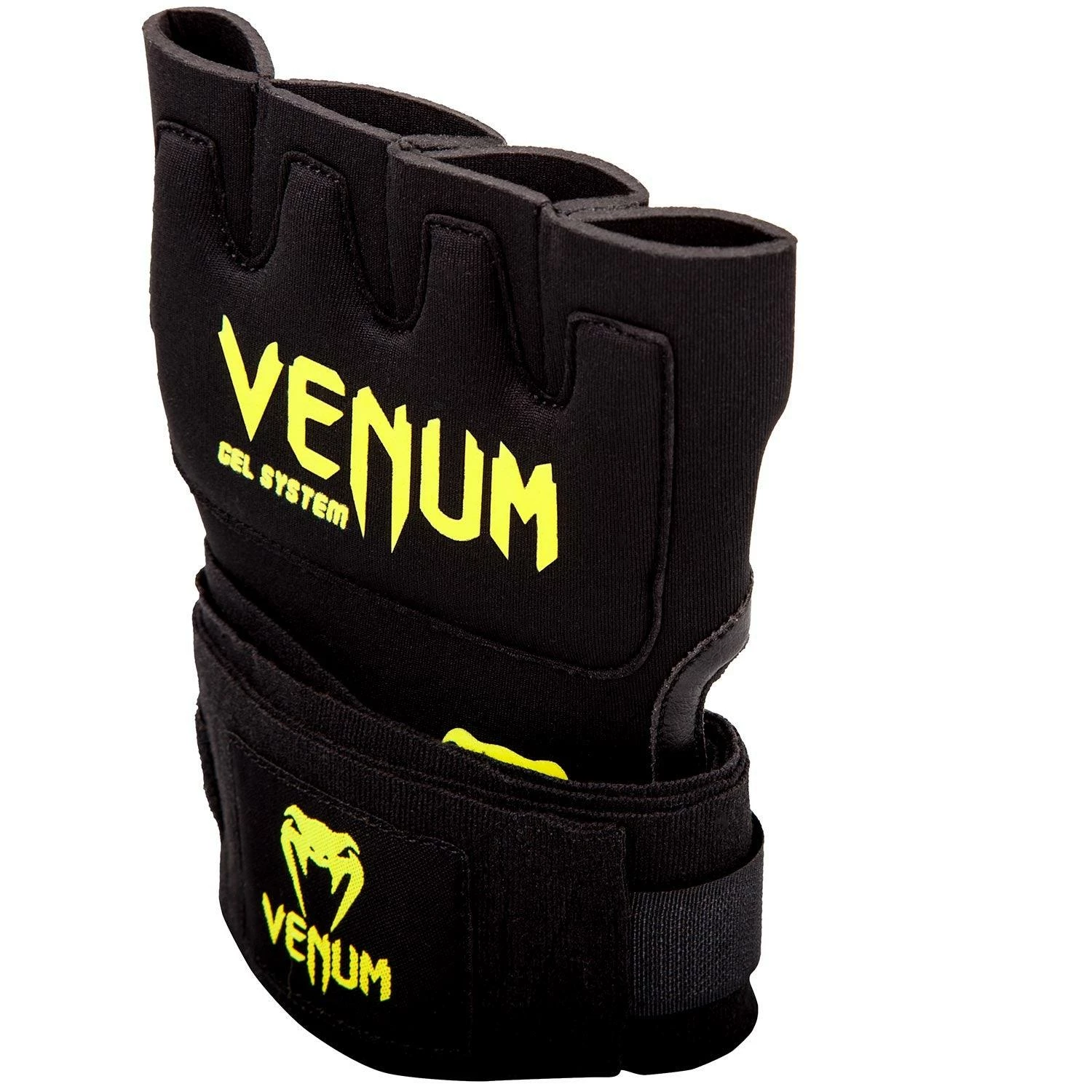 Venum Kontact Gel Glove Wraps - Black/Neo Yellow - Bilde 3