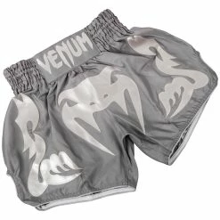 Venum Bangkok Inferno Muay Thai Shorts - Grey/Grey