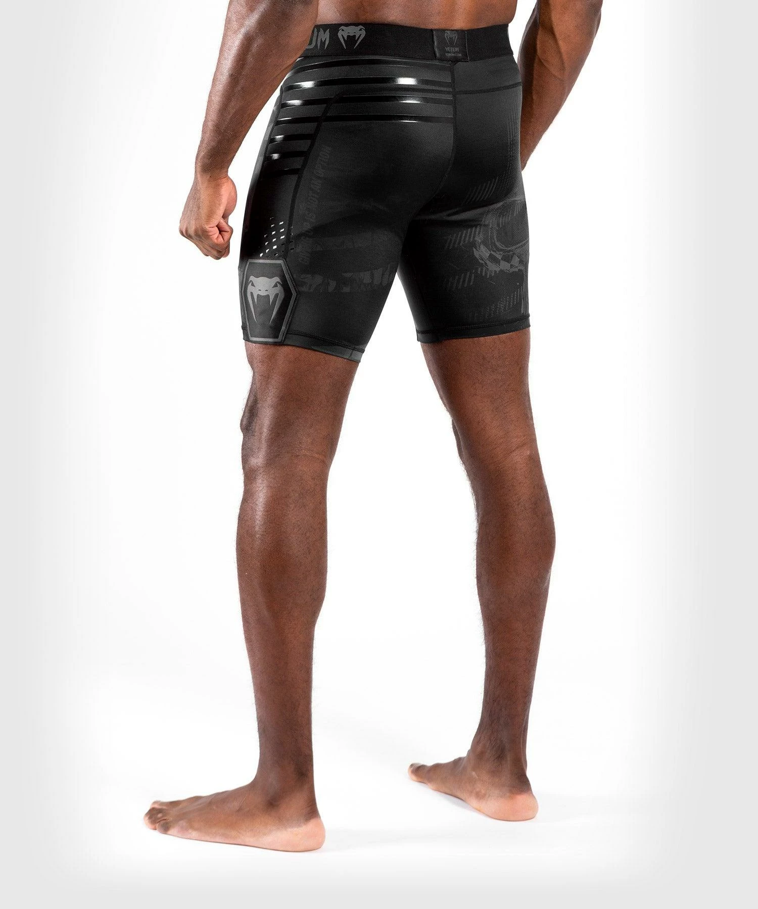 Venum Skull Vale Tudo Shorts - Black/Black 6 Venum Skull Vale Tudo Shorts - Black/Black - Bilde 4