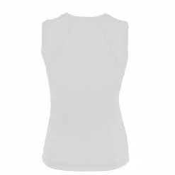Sofibella Women’s Classic Sleeveless Tennis Top (White) -Boxing Elegant Butikk 7003 back white 1000 1000