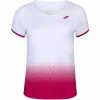 Babolat Girls Compete Cap Sleeve Tennis Top With Performance Polyester (White/Vivacious Red) -Boxing Elegant Butikk 71pd6ehq6kl ac sx679 sx ux sy uy 1000 1000