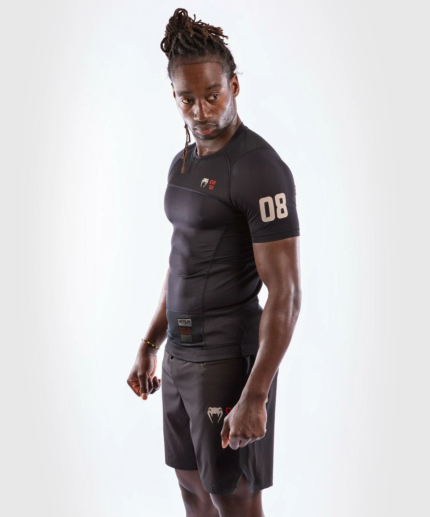 Venum Loma 08-12 Rashguard Short Sleeves - Black - Bilde 3