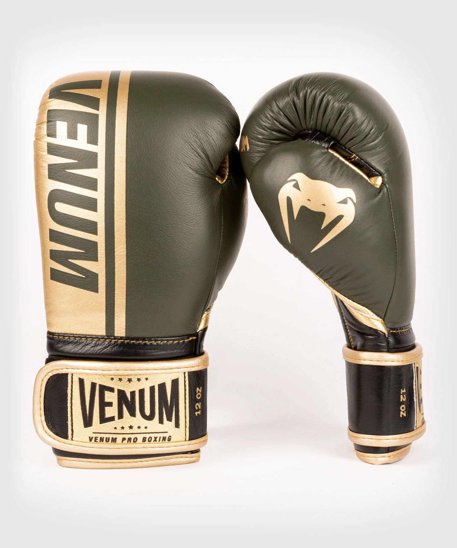 Venum Shield Pro Boxing Gloves Velcro - Khaki/Gold 3 Venum Shield Pro Boxing Gloves Velcro - Khaki/Gold