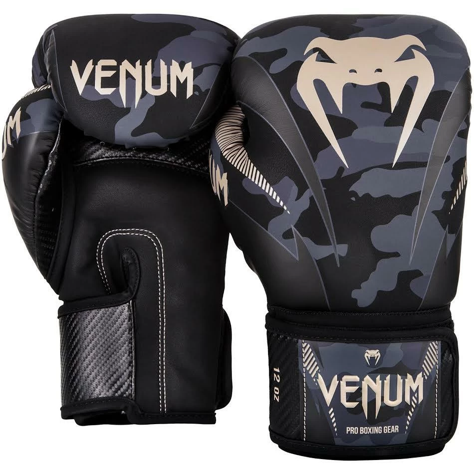Venum Impact Boxing Gloves - Dark Camo/Sand 4 Venum Impact Boxing Gloves - Dark Camo/Sand - Bilde 2