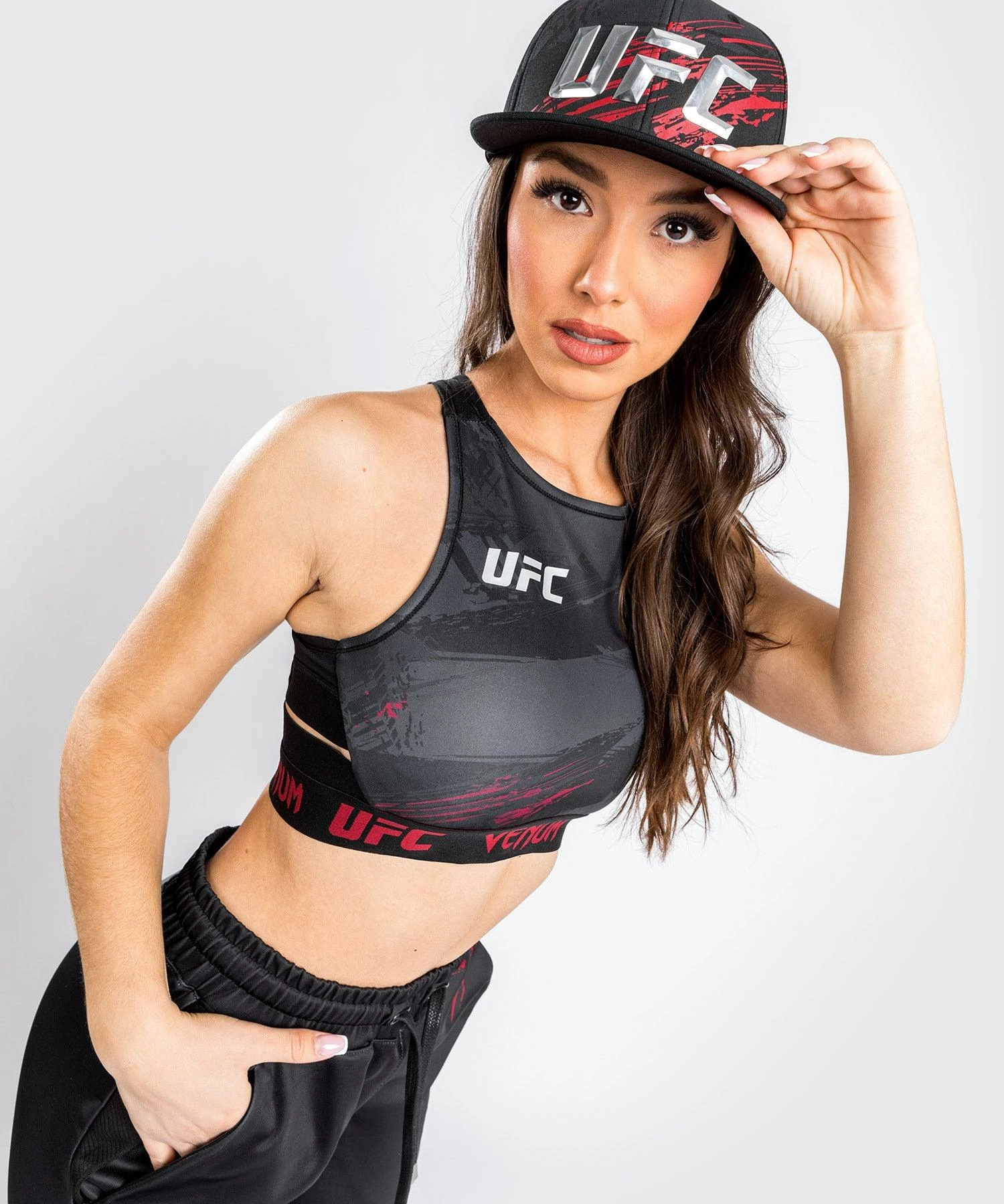 UFC Venum Authentic Fight Week Women's 2.0 Weigh-in Bra - Black/Red 5 UFC Venum Authentic Fight Week Women's 2.0 Weigh-in Bra - Black/Red - Bilde 3