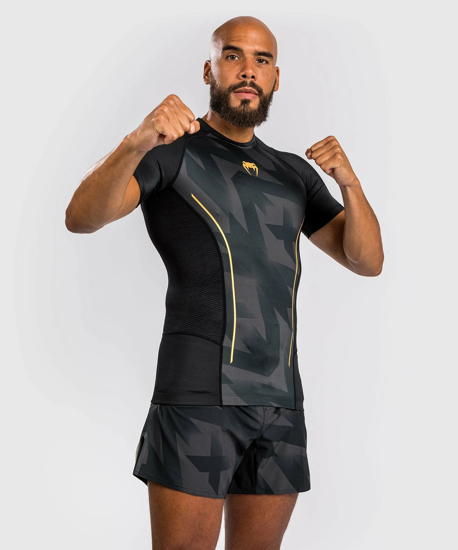 Venum Razor Rashguard Short Sleeves - Black/Gold 7 Venum Razor Rashguard Short Sleeves - Black/Gold - Bilde 5