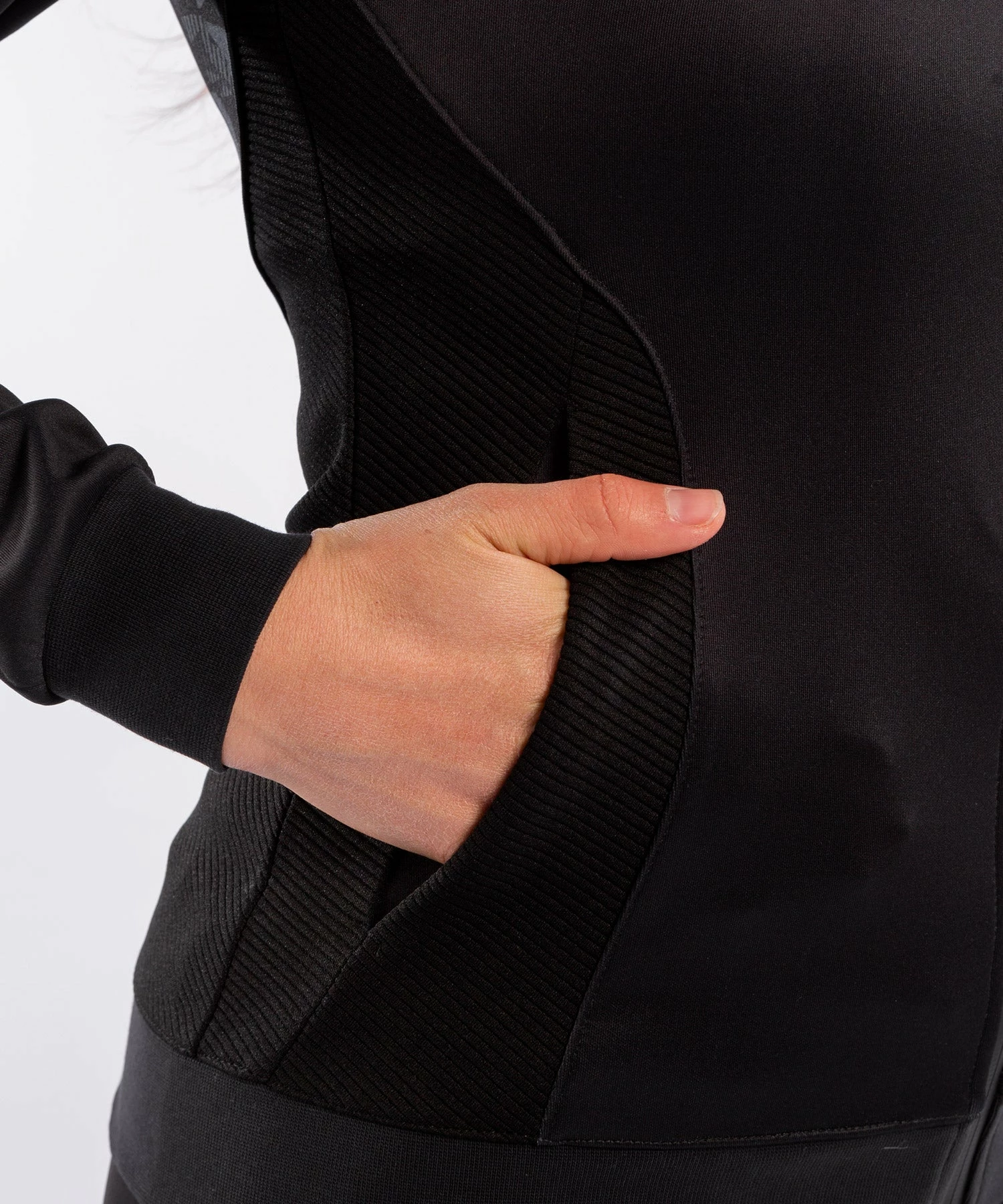 UFC Venum Authentic Fight Week Women's Zip Hoodie - Black 7 UFC Venum Authentic Fight Week Women's Zip Hoodie - Black - Bilde 5