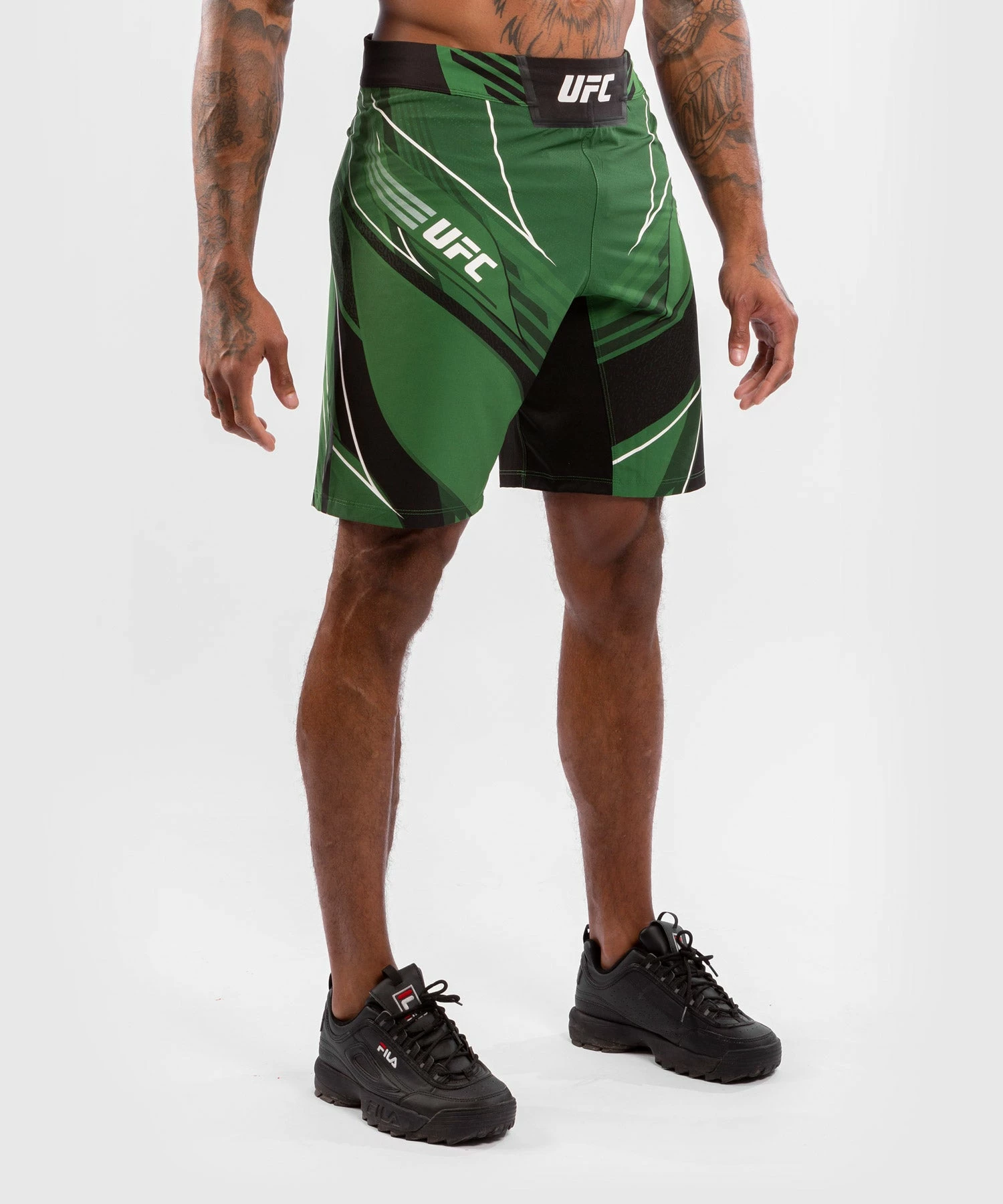 UFC Venum Authentic Fight Night Men's Shorts - Long Fit - Green 9 UFC Venum Authentic Fight Night Men's Shorts - Long Fit - Green - Bilde 7