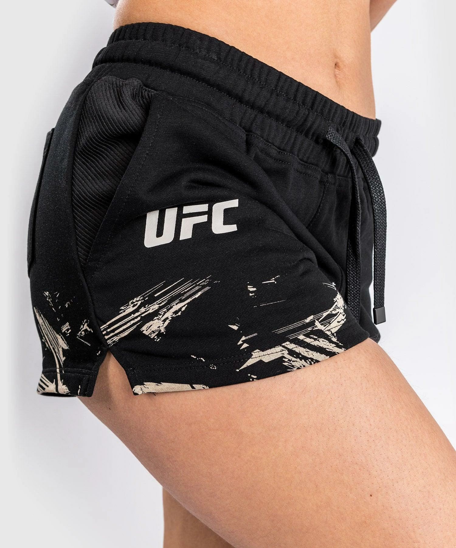 UFC Venum Authentic Fight Week Women's 2.0 Short - Black/Sand 6 UFC Venum Authentic Fight Week Women's 2.0 Short - Black/Sand - Bilde 4