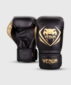 Venum Contender Boxing Gloves - Black/Gold -Boxing Elegant Butikk BG CONTENDER BLACK GOLD HD 02