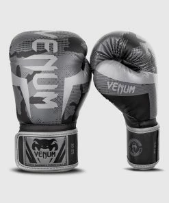 Venum Elite Boxing Gloves - Black/Dark Camo