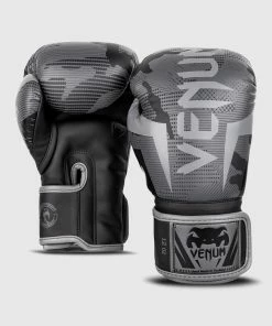 Venum Elite Boxing Gloves - Black/Dark Camo -Boxing Elegant Butikk BG ELITE 3.0 BLACK GREY 1500 02 1 1