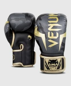 Venum Elite Boxing Gloves - Dark Camo/Gold -Boxing Elegant Butikk BG ELITE 3.0 BLACK GOLD 1500 02 1 1