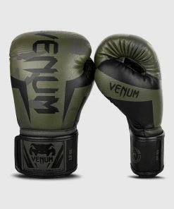 Venum Elite Boxing Gloves - Khaki Camo -Boxing Elegant Butikk BG ELITE 3.0 KAKI BLACK 1500 01 1