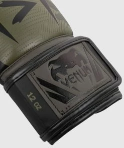 Venum Elite Boxing Gloves - Khaki Camo -Boxing Elegant Butikk BG ELITE 3.0 KAKI BLACK 1500 03 1